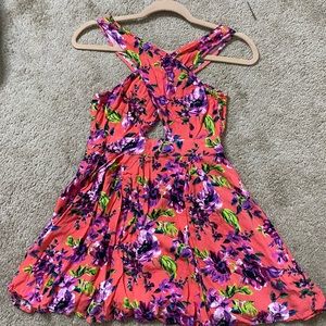 Pins and Needles Urban Outfitters Floral Cutout Dress